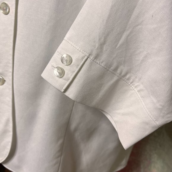 πViscose - Linen Button Down Blouse with 3/4 Sleeves - Picture 6 of 14